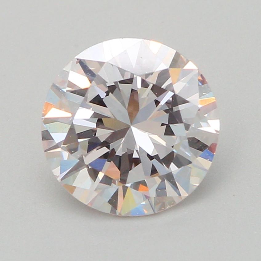 0.72-CARAT, FAINT PINK, ROUND CUT DIAMOND VS1 Clarity GIA Certified For Sale 5