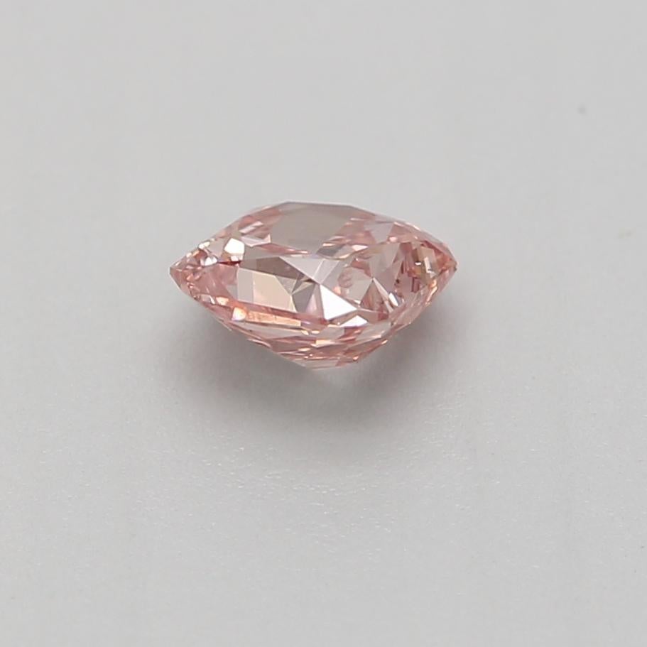 0.23-CARAT, FANCY INTENSE PINK, RADIANT CUT DIAMOND SI2 Clarity GIA Certified In New Condition For Sale In Kowloon, HK