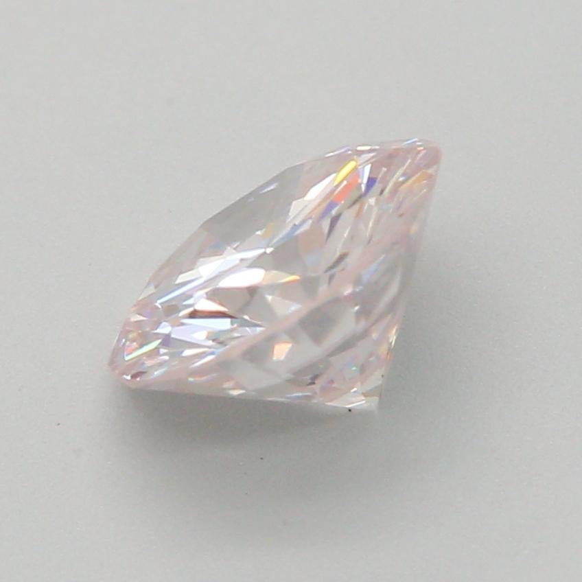 Diamant certifié GIA de 0,72 carat, rose vif, taillé en rond VS1 Unisexe en vente