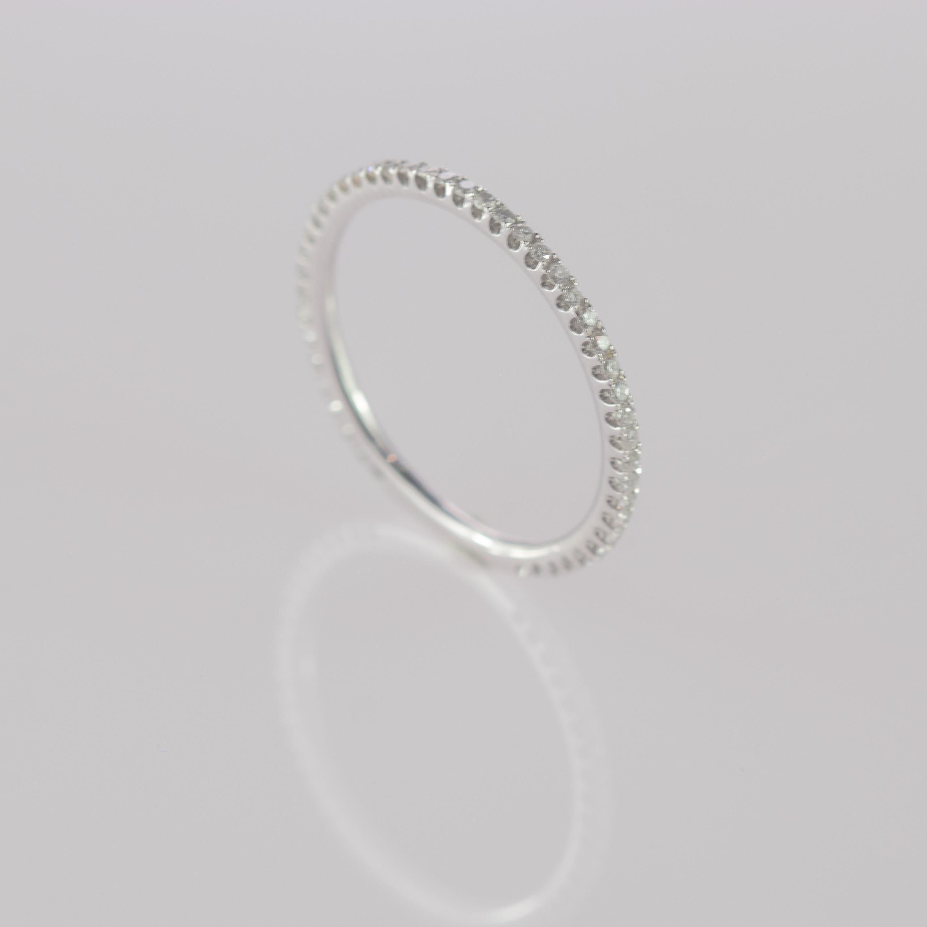 Taglio brillante Anello da cocktail in oro 18 carati con diamante ultra sottile e brillante da 0,23 carati in vendita