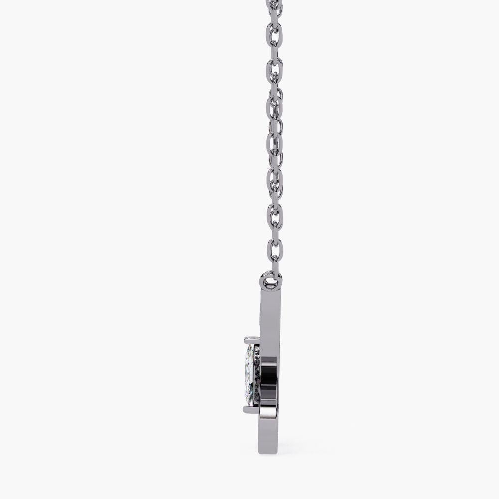 Collier pendentif papillon en or 14 carats avec diamants 0,23 carat en vente 12