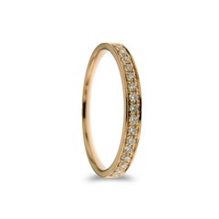 0.23ct Diamond Wedding Band 1981 Classic Collection Ring in 14K Rose Gold