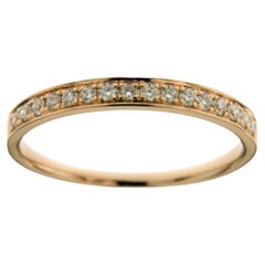 0,23 ct Alianza de Diamantes 1981 Anillo de la Colección Clásica en oro rosa de 14 quilates