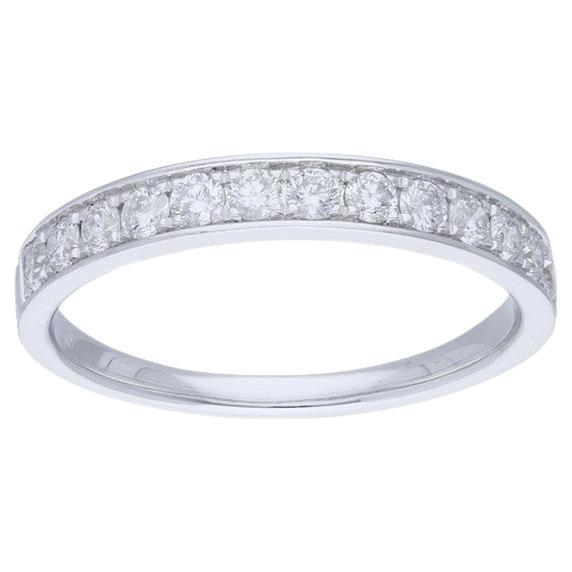0.23ct Diamond Wedding Band 1981 Classic Collection Ring in 14K White Gold