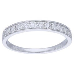 0,23 quilates Alianza de Diamantes 1981 Anillo de la Colección Clásica en Oro Blanco de 14 quilates