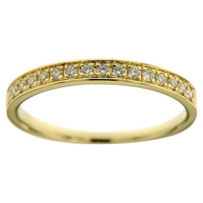 0.23ct Diamond Wedding Band 1981 Classic Collection Ring in 14K Yellow Gold For Sale