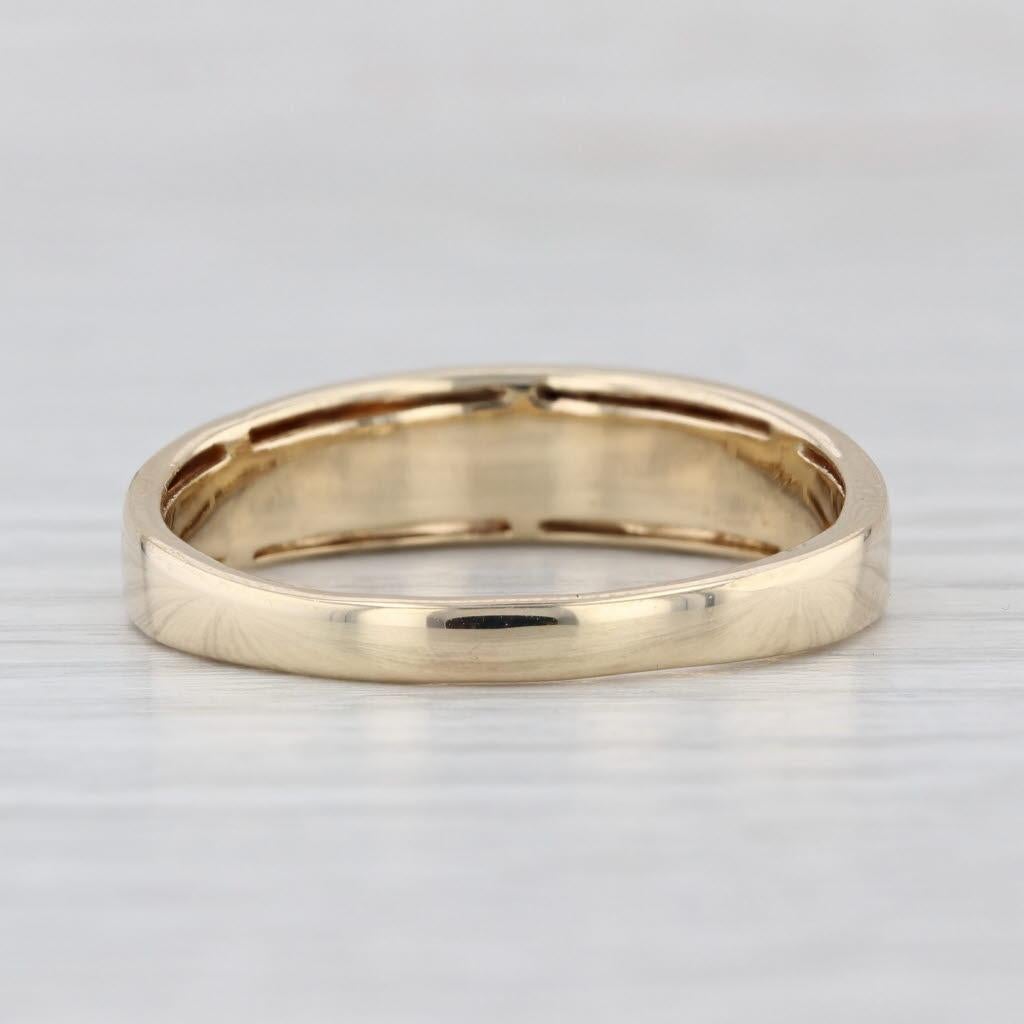 0.23ctw Diamante Anillo de Boda para Hombre en Oro Amarillo de 14k Talla 12.5 Corte redondo en venta