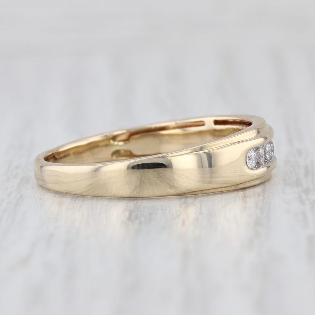Femenino o masculino 0.23ctw Diamante Anillo de Boda para Hombre en Oro Amarillo de 14k Talla 12.5 en venta