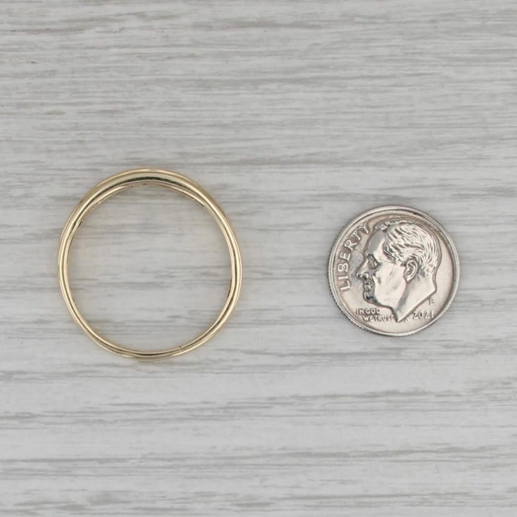 0.23ctw Diamante Anillo de Boda para Hombre en Oro Amarillo de 14k Talla 12.5 en venta 2