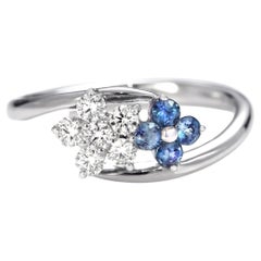 Anello con alessandrite brasiliana e diamante da 0,24 carati in platino