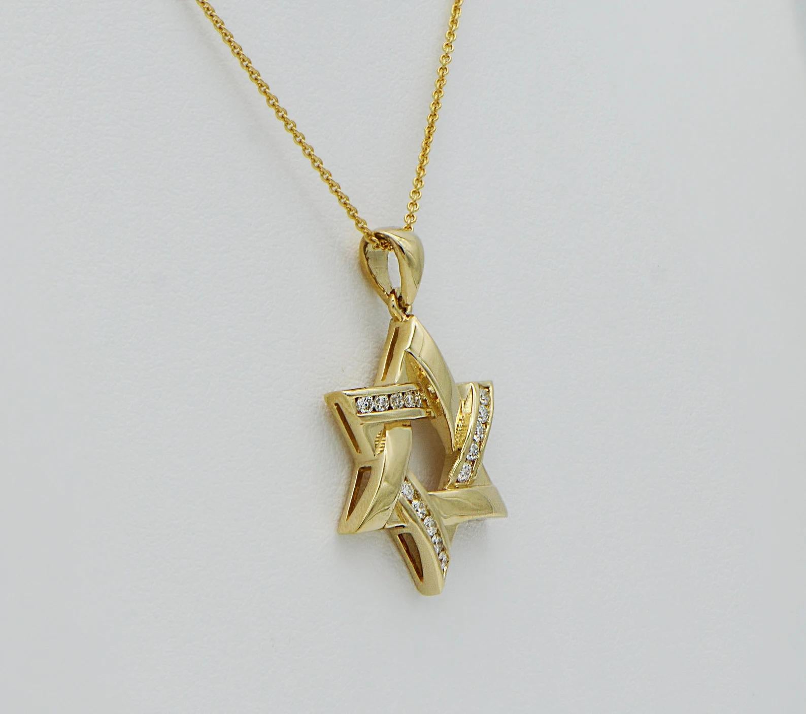 24 karat jewelry star of david