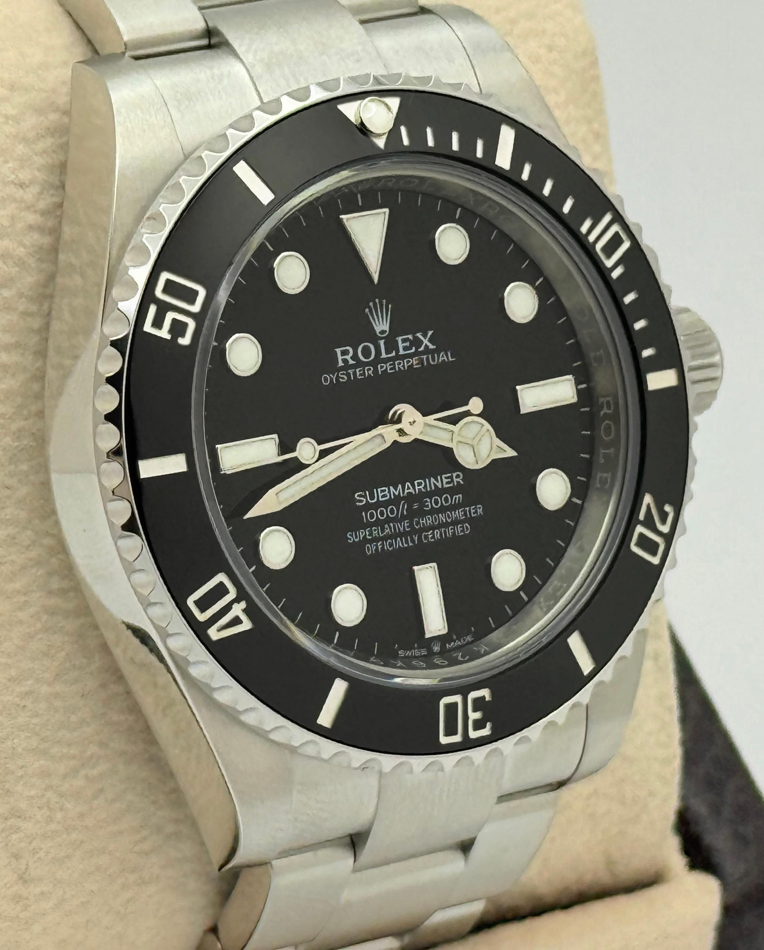 024 Rolex Submariner 124060 41mm Cerámica Negra Acero Inoxidable Caja Papel en venta 2