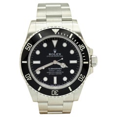 024 Rolex Submariner 124060 41mm Cerámica Negra Acero Inoxidable Caja Papel