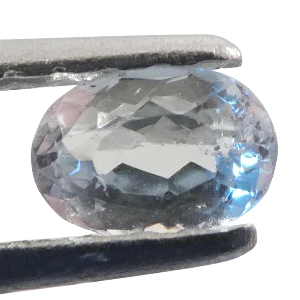 0.24ct Oval Yellowish Green to Greyish Purple Alexandrite from Brazil For Sale 6