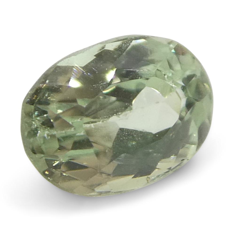 0.24ct Oval Yellowish Green to Greyish Purple Alexandrite from Brazil For Sale 1