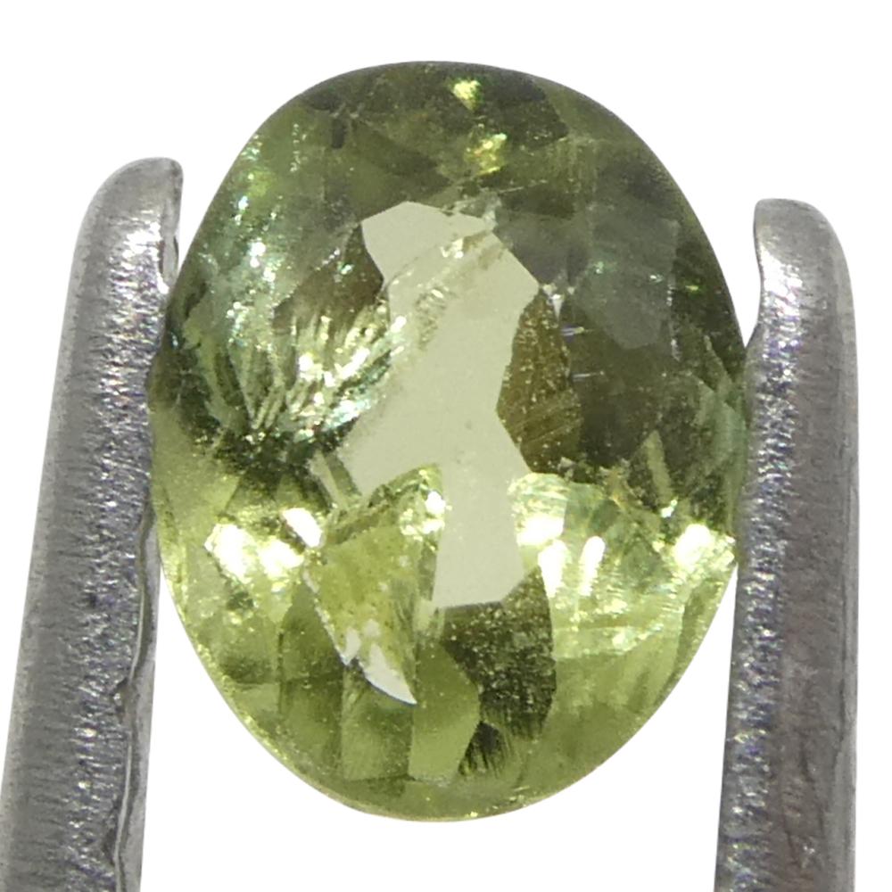 0.24ct Oval Yellowish Green to Yellowish Brown Alexandrite from Brazil In New Condition For Sale In Toronto, Ontario