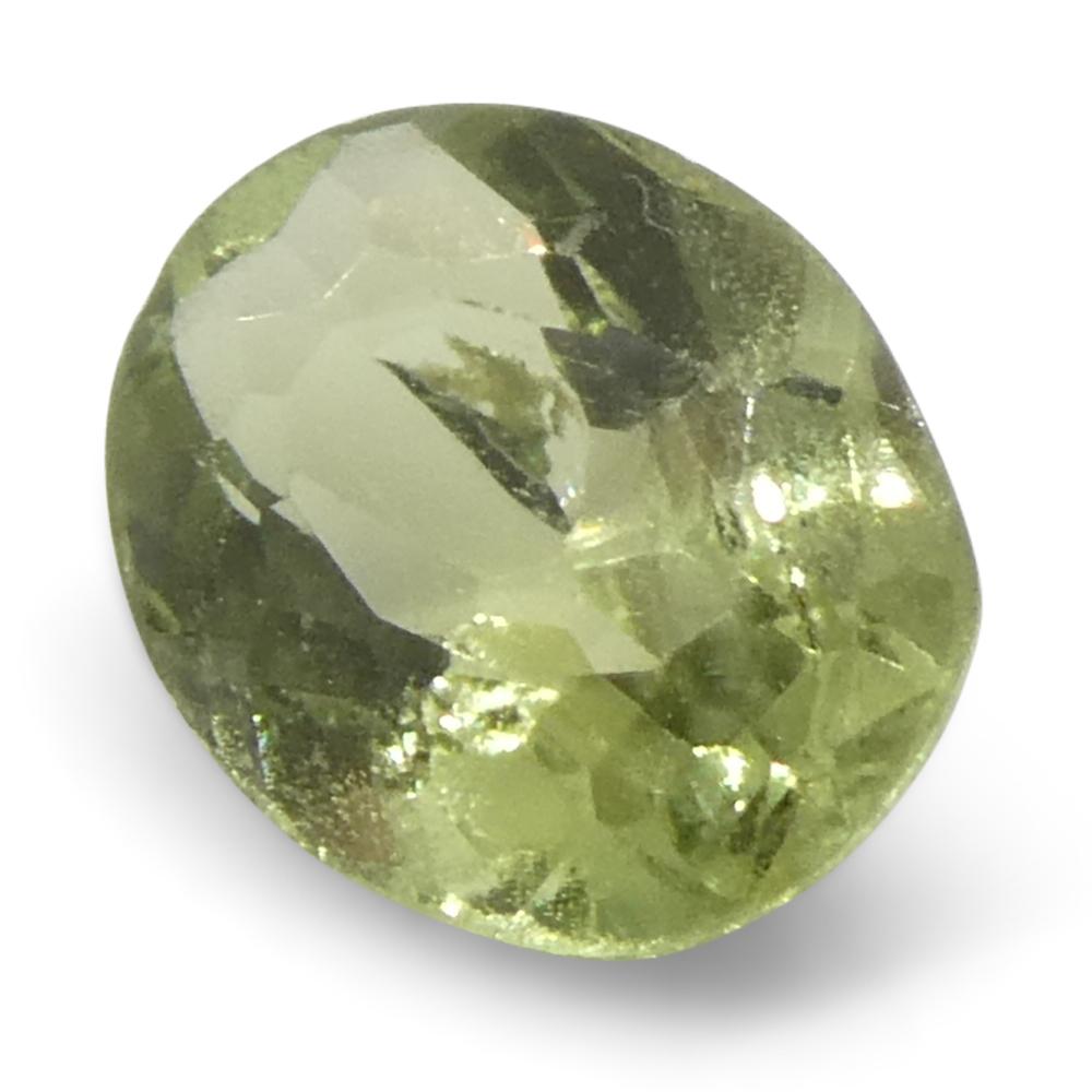 0.24ct Oval Yellowish Green to Yellowish Brown Alexandrite from Brazil For Sale 3