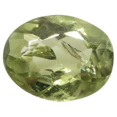 0.24ct Oval Yellowish Green to Yellowish Brown Alexandrite from Brazil