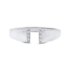 0.24ct Round Cut Diamond Ring in 14k White Gold