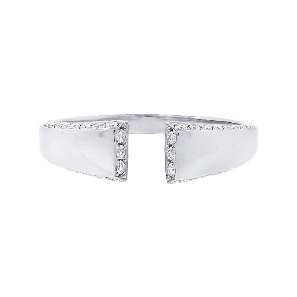 0.24ct Round Cut Diamond Ring in 14k White Gold