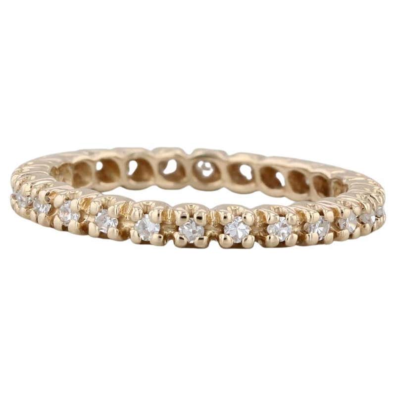 New 2.25ctw Diamond Eternity Band 14k Yellow Gold Size 6 Stackable ...