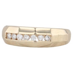 0.24ctw Diamond Wedding Band 14k Yellow Gold Size 9.75 Men's Ring