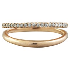 0.25 Carat 14 Karat Solid Rose Gold Diamond Ring