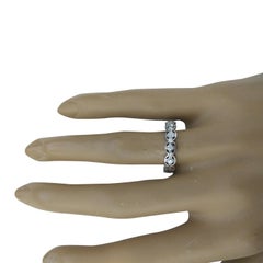 0.25 Karat 14 Karat massiver Weißgold Diamantring aus Weißgold