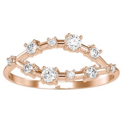 0,25 Karat Diamant 14K Rose Gold Ring