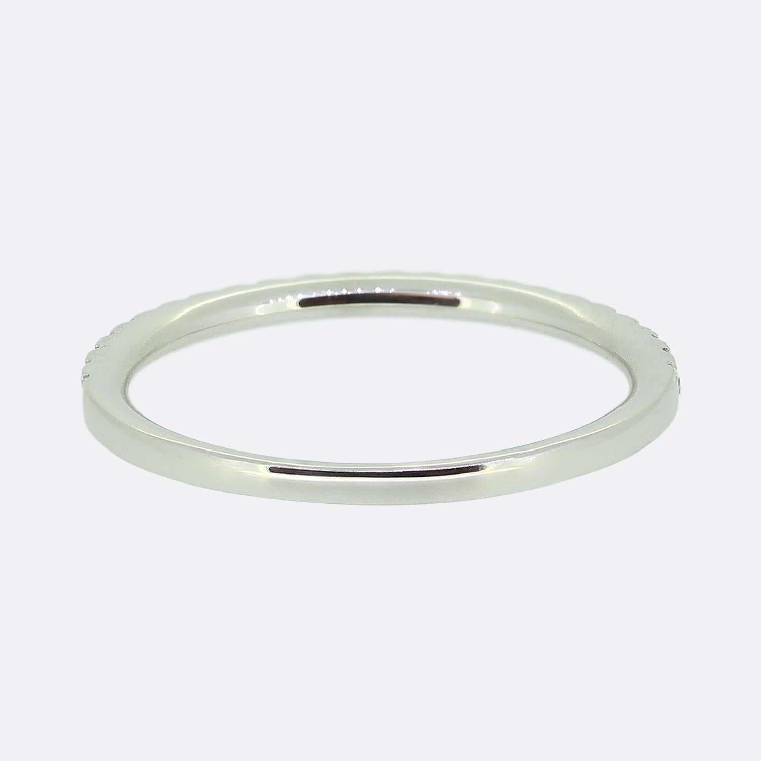 0.25 Carat Diamond Half eternity Ring In Good Condition For Sale In London, GB