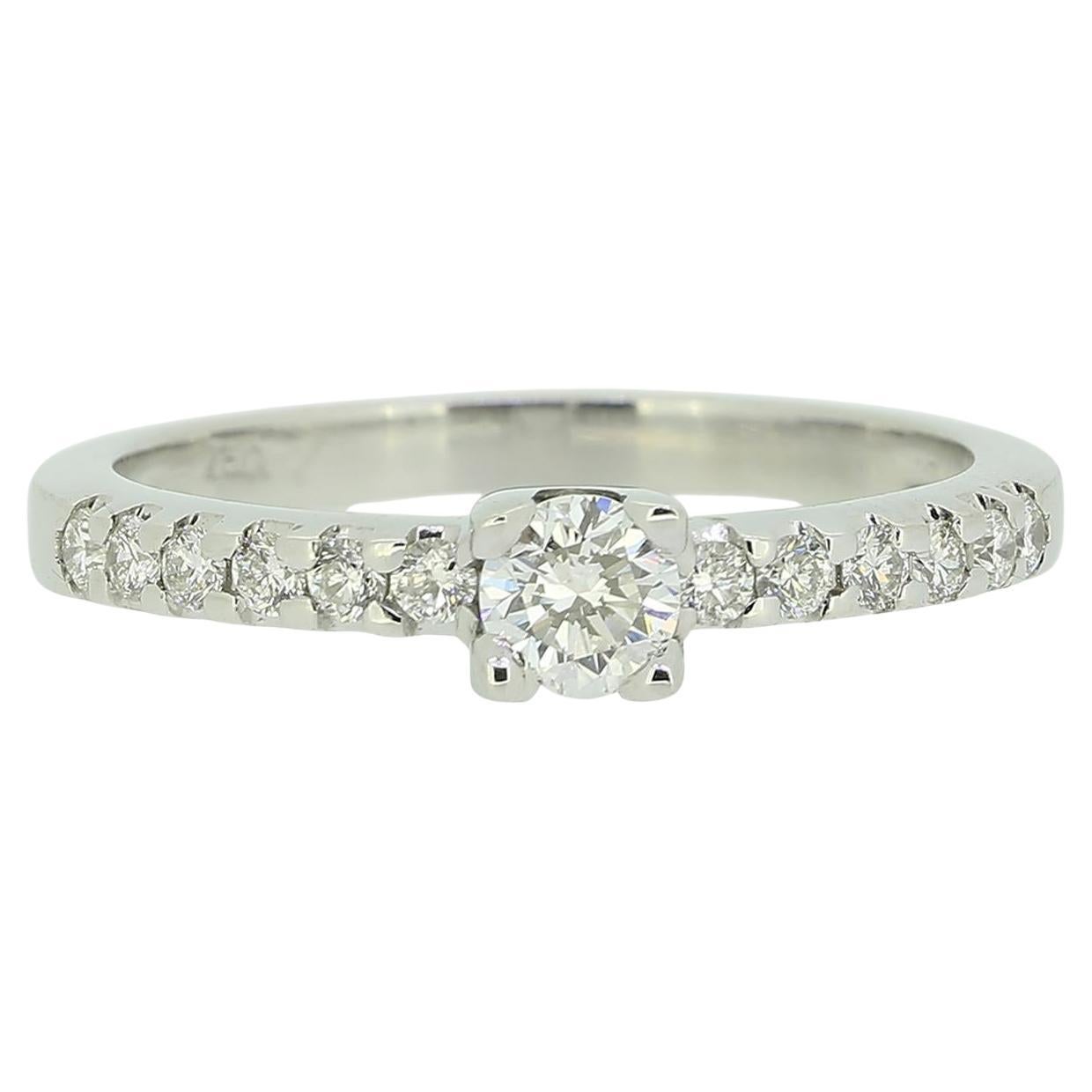 Bague de fiançailles solitaire avec diamant de 0,25 carat