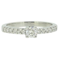 Bague de fiançailles solitaire avec diamant de 0,25 carat
