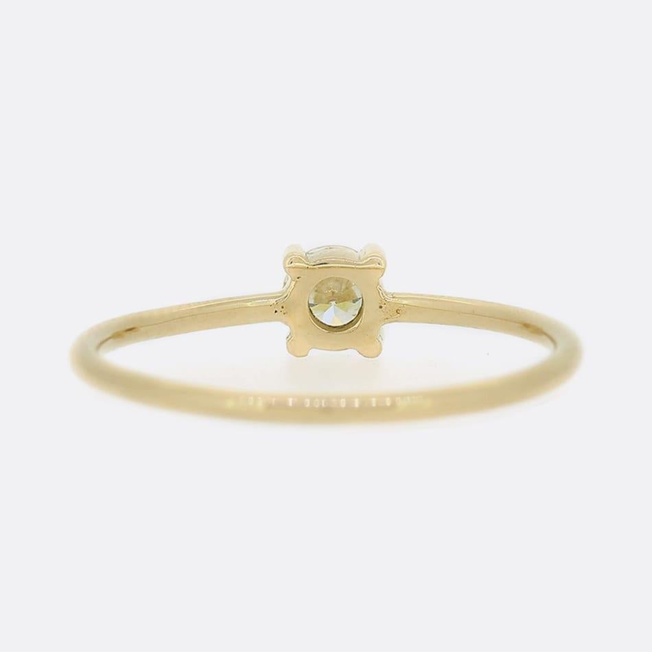 0.25 Karat Diamant Solitär-Ring (Brillantschliff) im Angebot