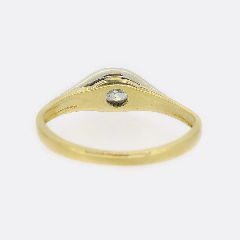 Anillo solitario de diamantes de 0,25 quilates en Bueno estado para la venta en London, GB