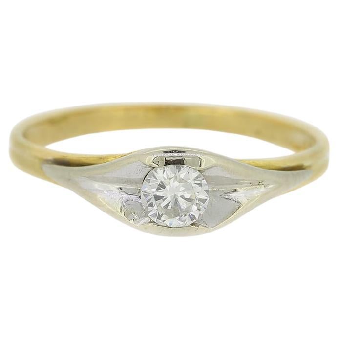 Bague solitaire avec diamant de 0,25 carat