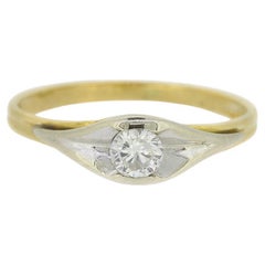 Anello solitario con diamante da 0,25 carati