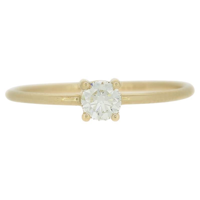 Bague solitaire avec diamant de 0,25 carat