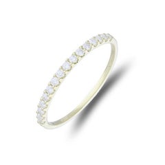 0.25 Carat Diamond Wedding Band 1981 Classic Collection Ring in 14K Yellow Gold
