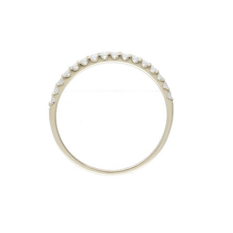Round Cut 0.25 Carat Diamond Wedding Band 1981 Classic Collection Ring in 14K Yellow Gold For Sale