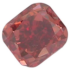0.25 Carat Fancy Dark Pink Brown Cushion shaped diamond VVS2 Clarity CGL Cert