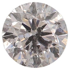 Diamant rose très clair de 0,70 carat de taille ronde I1 de pureté certifié GIA