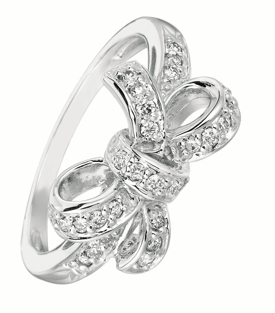 bow diamond ring
