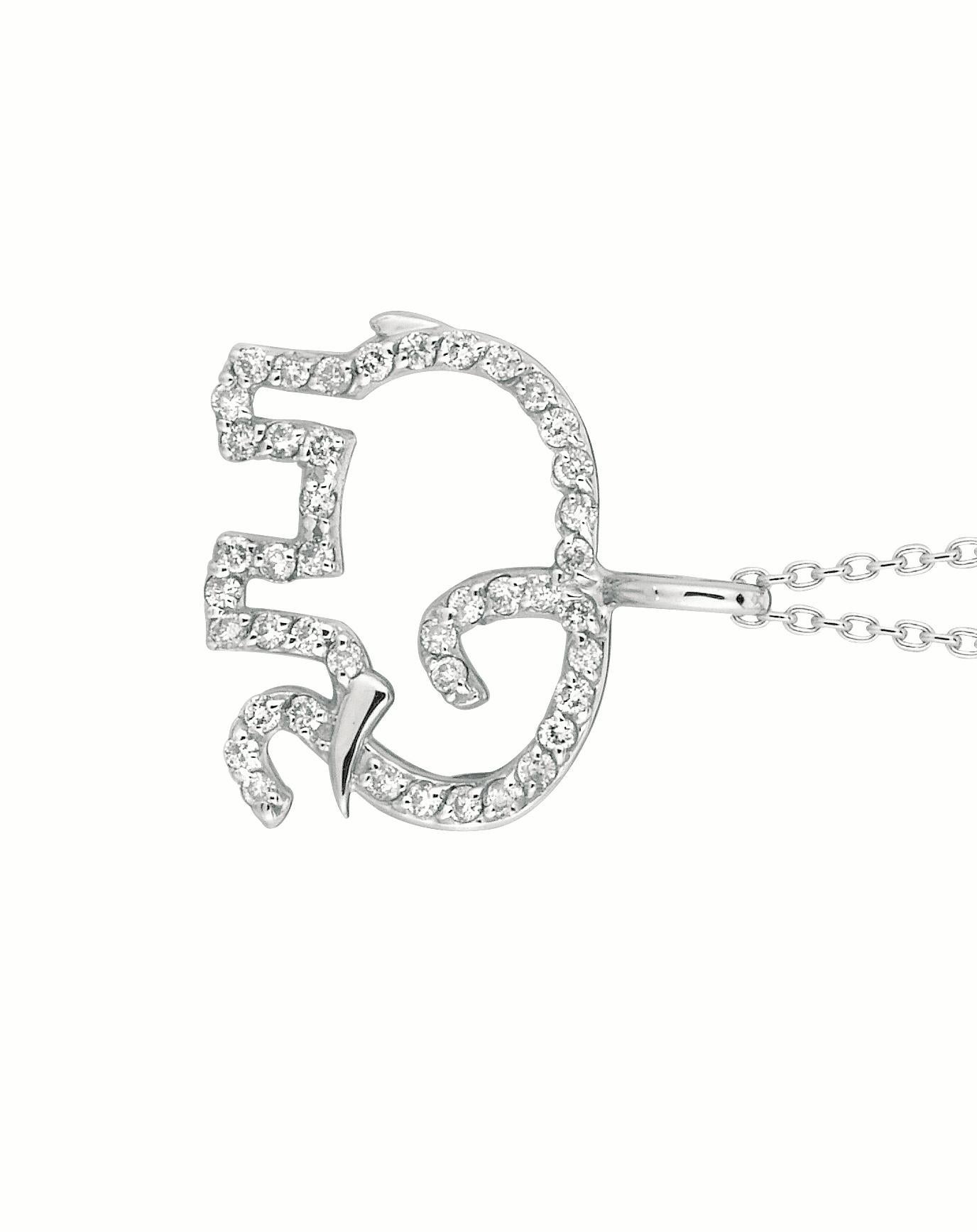 diamond elephant pendant
