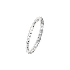 0,25 Karat natürlicher Diamant Ewigkeitsring G SI 14 Karat Weißgold