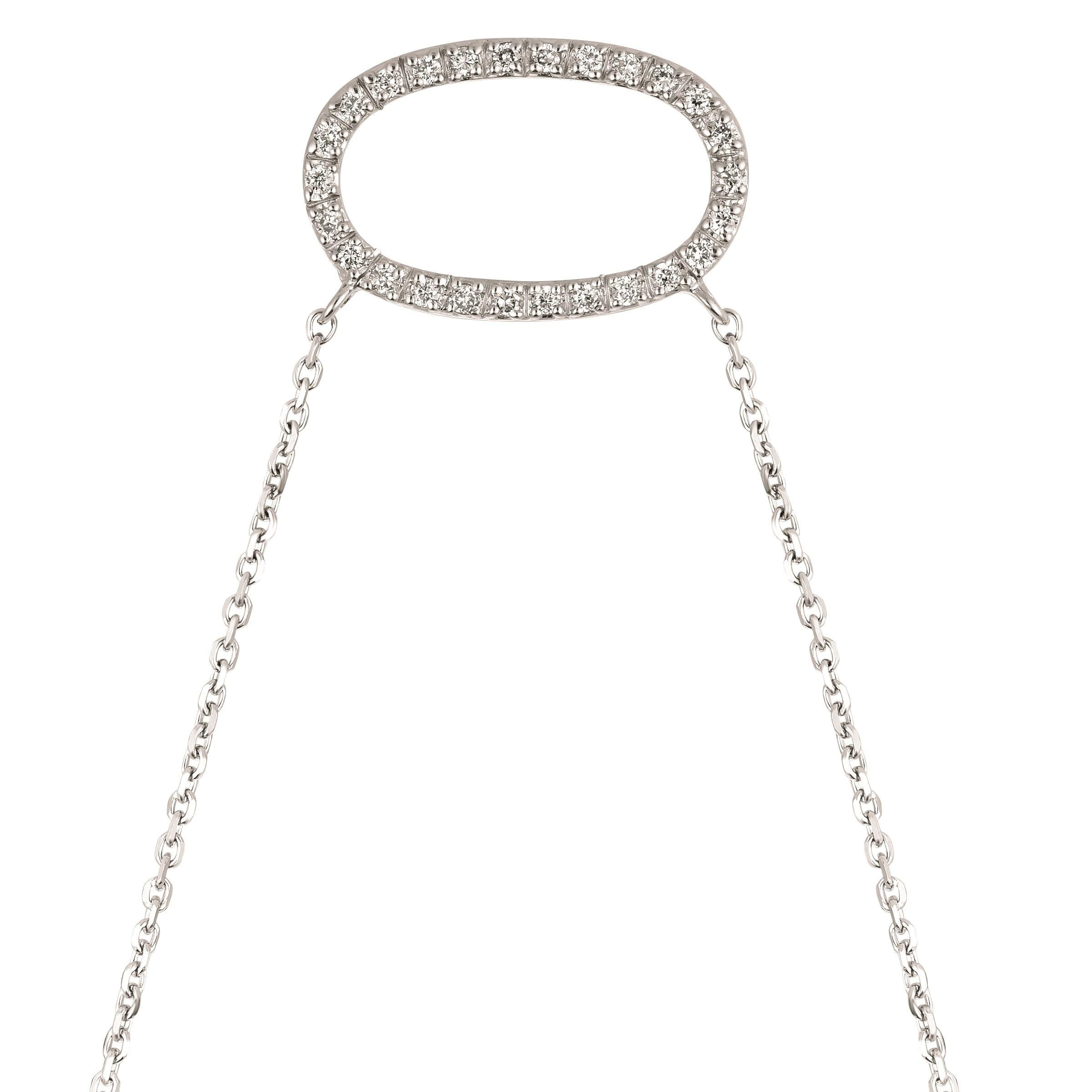 0.25 Carat Natural Diamond Oval Necklace 14K White Gold G SI 18 inches chain

100% Natural Diamonds, Not Enhanced in any way Round Cut Diamond Necklace
0.25CT
G-H
SI
14K White Gold, Pave style , 2.6 grams
1/2 inch in height, 3/4 inch in width
26