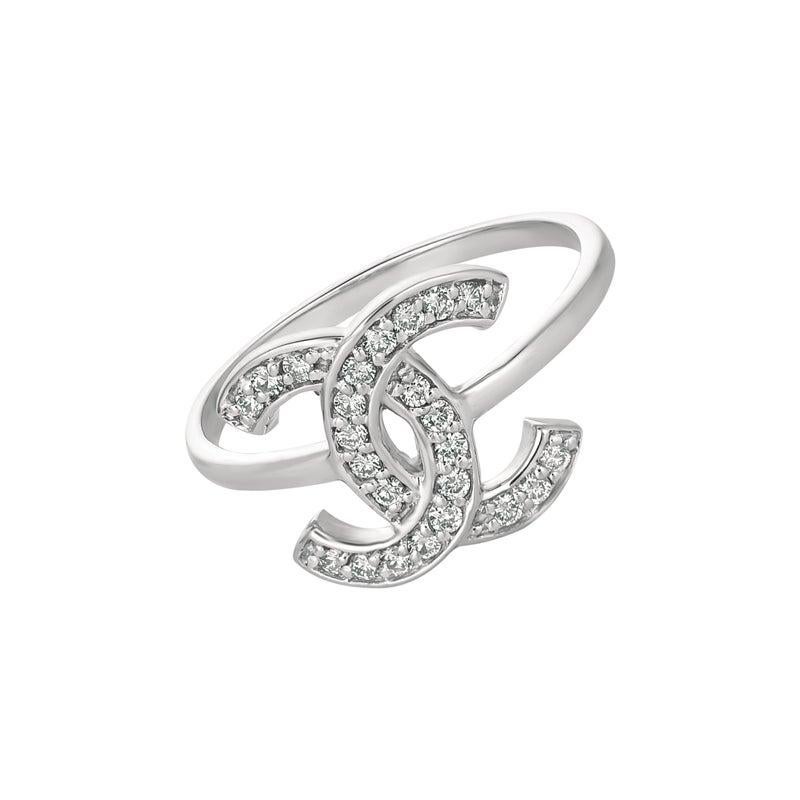 For Sale:  0.25 Carat Natural Diamond Pave Ring G SI 14 Karat White Gold 3