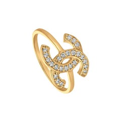 0.25 Carat Natural Diamond Pave Ring G SI 14 Karat Yellow Gold