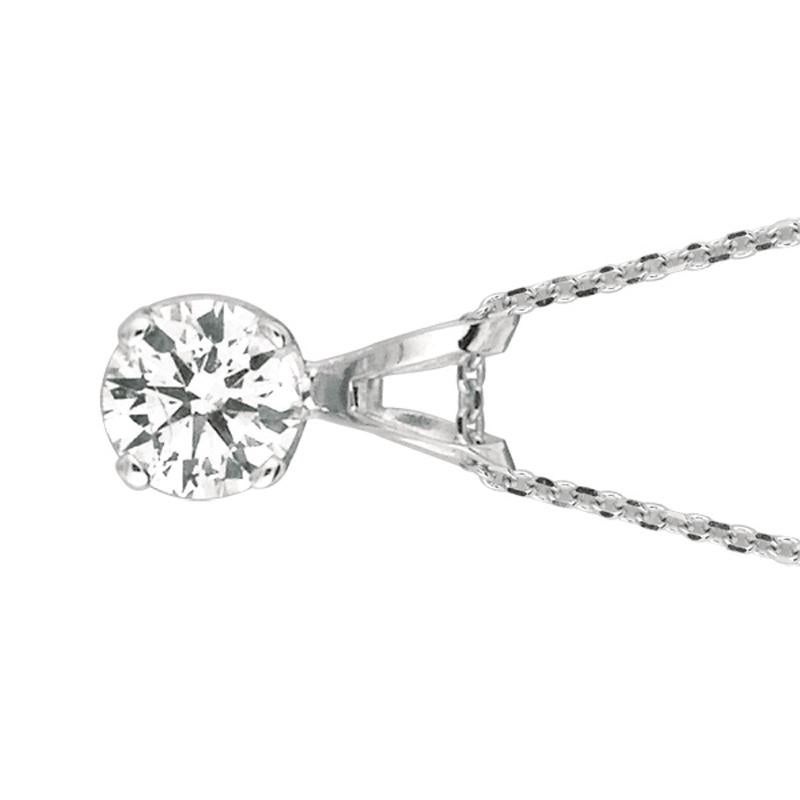 0.25 Carat Natural Diamond Solitaire Necklace 14K White Gold

100% Natural Diamonds, Not Enhanced in any way Round Cut Diamond Necklace with 18'' chain
0.25CT
G-H
SI
14K White Gold Prong style 1.10 gram
1/4 inch in height, 3/16 inch in width
1