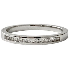 0.25 Carat Round Brilliant Cut Diamond Channel Set Eternity Ring in Platinum