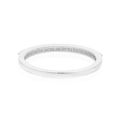 0.25 Carat SI Clarity HI Color Diamond Half Eternity Band Ring 14k White Gold